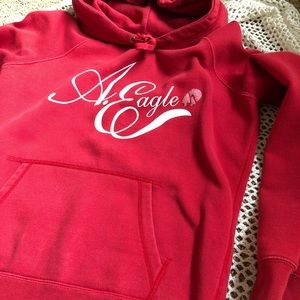 Red American Eagle Hoodie